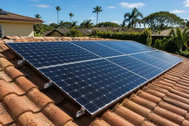 Installation de panneaux solaires à Pins-Justaret